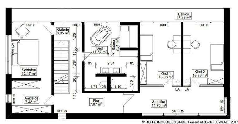Grundriss Obergeschoss