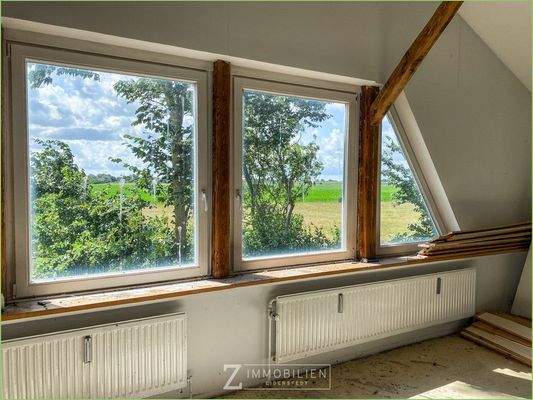 Blick aus dem Obergeschoss