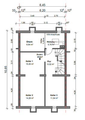 Grundriss Untergeschoss