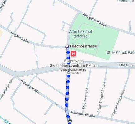 Bushaltestelle Friedhostrasse