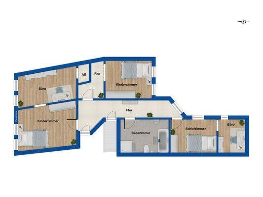 Grundriss Obergeschoss