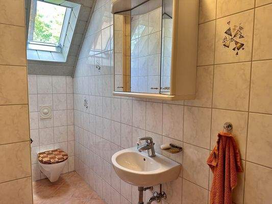 Gäste-WC im Dachgeschoss