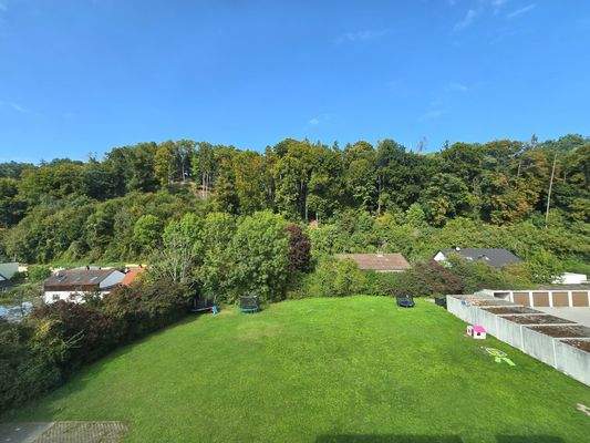 Aussicht auf das eigene Grundstück