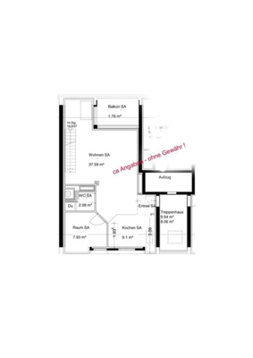 Grundriss untere Etage