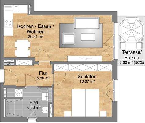 Grundriss Wohnung 20