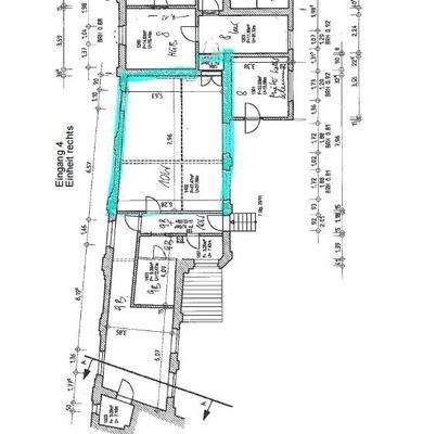 Grundriss Eingang 4 - Einheit rechts