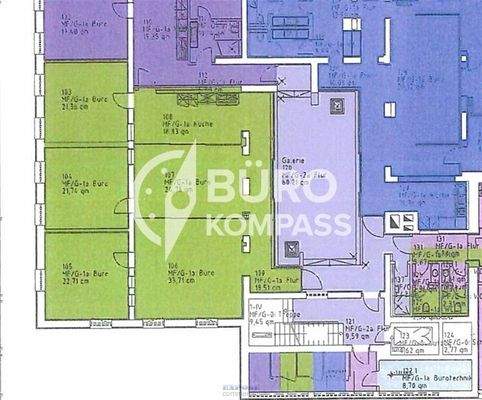 Grundriss 1.OG ca. 208 m² (grü