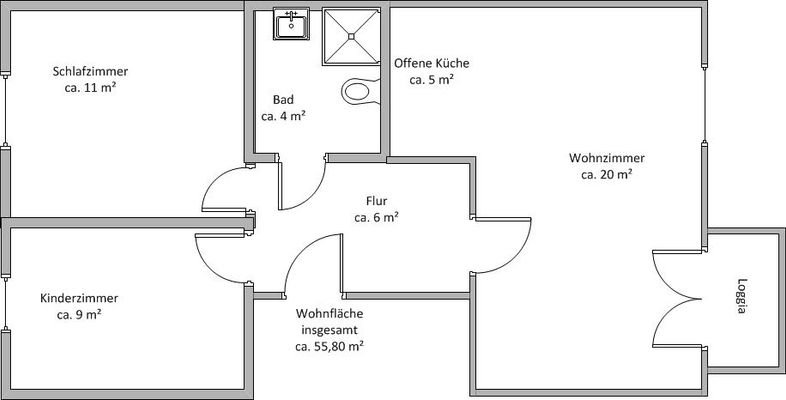 Muster Grundriss