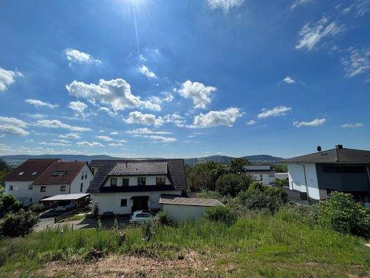 Blick auf das Grundstück