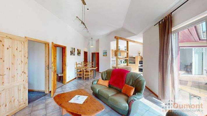 Wohnbereich der 95 qm Einheit