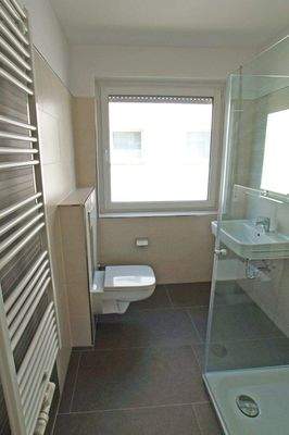 Badezimmer mit Fußbodenheizung