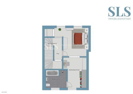 1. Obergeschoss-Skizze