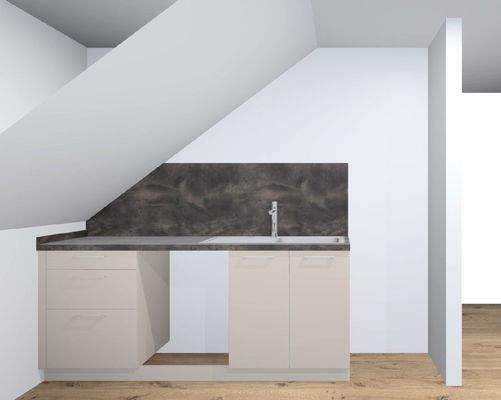 Visualisierung Küche zur Wand