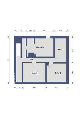 Grundriss Kellergeschosss