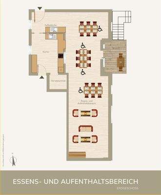 Tagespflege Ess- und Aufenthaltsbereich
