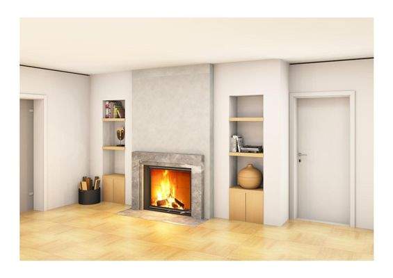 Visualisierung Kamin Wohnzimmer