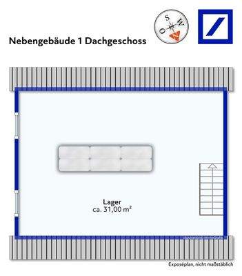 Grundriss Nebengebäude 1 Dachgeschoss