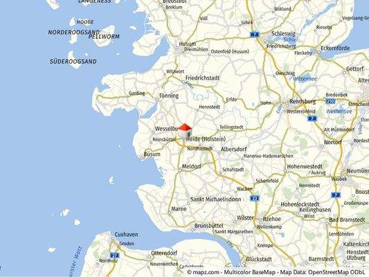 Lage in Schleswig-Holstein