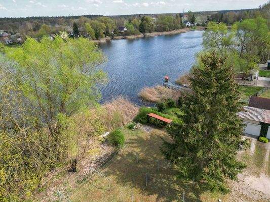 von den Mietern gepflegte Badestelle