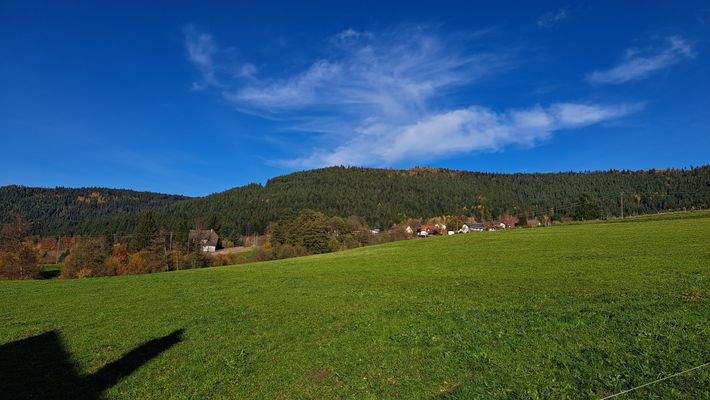 Blick hinter dem Haus