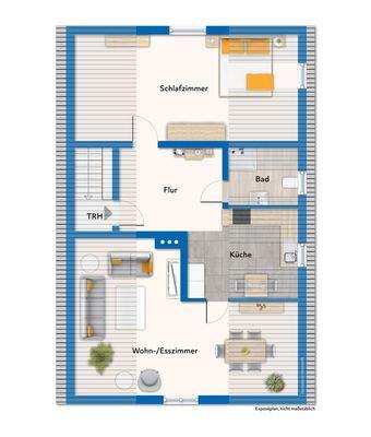 Grundriss vom Dachgeschoss