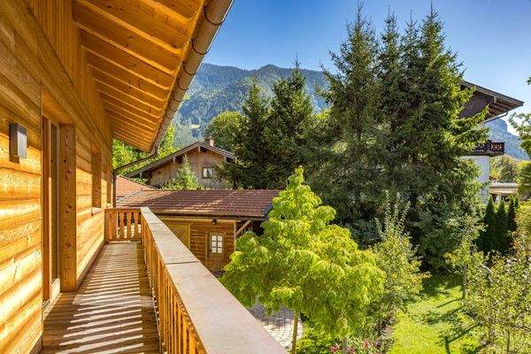 Gartenblick vom Balkon