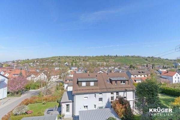 Ausblick auf Weinberge