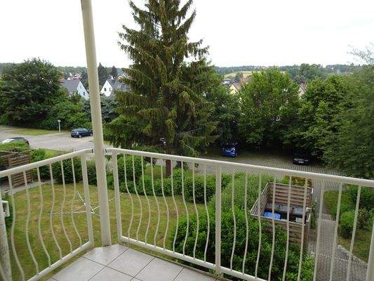 Balkon, Blick ins Grüne