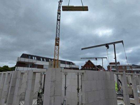 Bararbeiten in vollem Gange