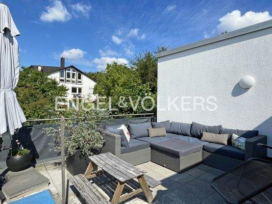 Dachterrasse mit Südwest-Ausrichtung