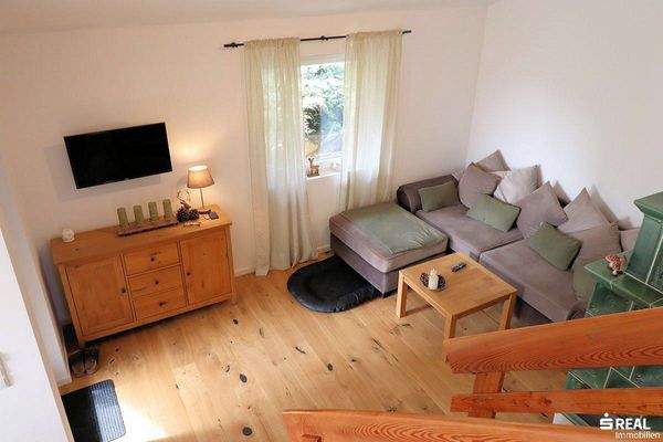 Blick vom DG in den Wohnbereich EG