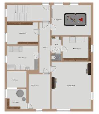 Grundriss Untergeschoss