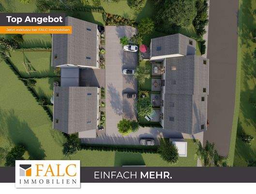 Beispielhafte Reihenhausbebeauung