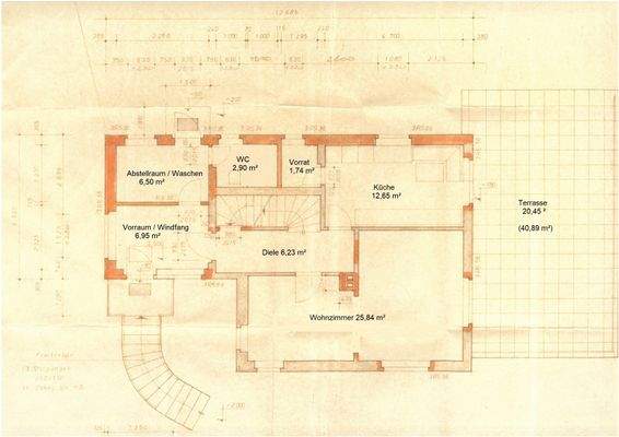 Grundriss Erdgeschoss mit Terrasse