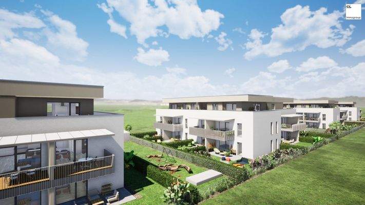 Wohnbauprojekt "Wohnen auf der Sonnenwiese" - Außenansicht