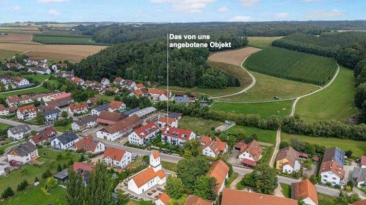 Drohne Haus markiert