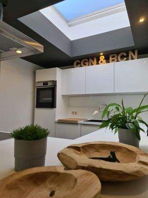 Einbauküche mit Lichtkuppel