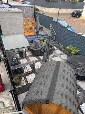 Blick auf den Gartenbereich