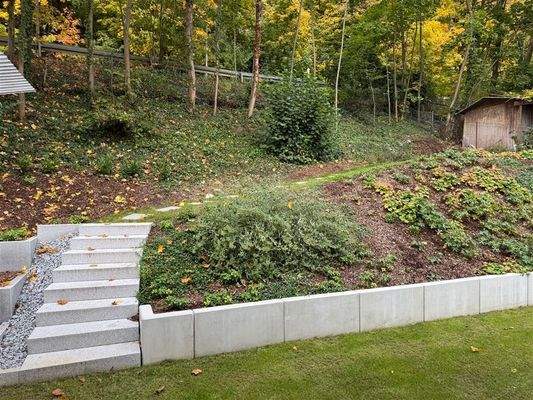 Weg zur Bergterrasse