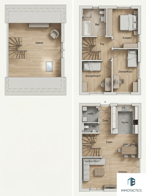 Grundrisse der Geschosse