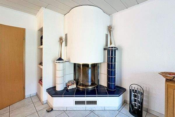 Kaminofen im Wohnzimmer