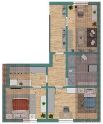 Grundriss Skizze Dachgeschoss