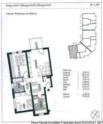 Darstellung Grundriss M 1100