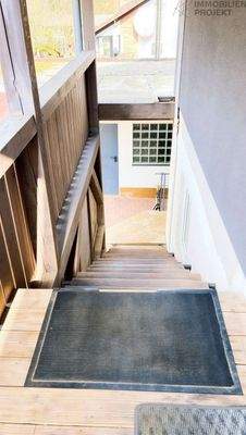 Treppenabgang von der Wohnung 