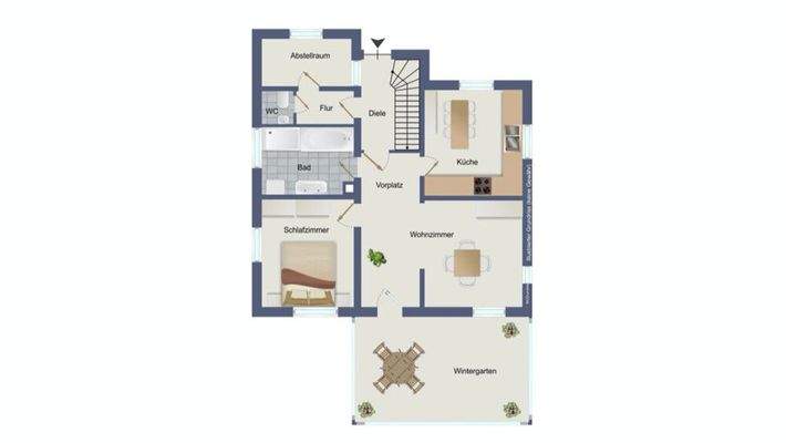 Erdgeschoss (kein Maßstab)