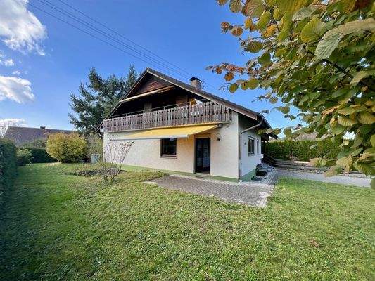 Ansicht Süd mit Küchenterrasse