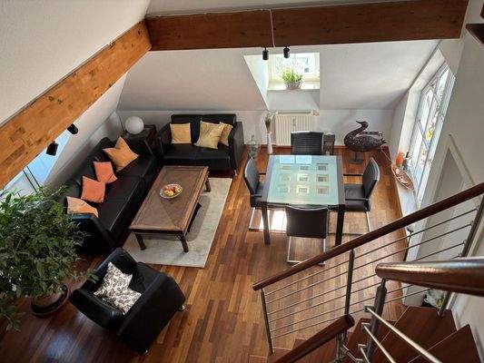 Wohn-/Essbereich von oben