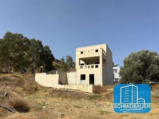 Kreta, Pitsidia: Rohbau - Unfertiges Haus in herrlicher Lage zu verkaufen