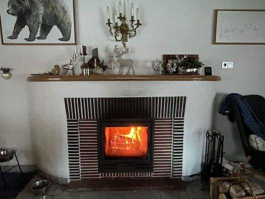Kamin mit Kaminkassette