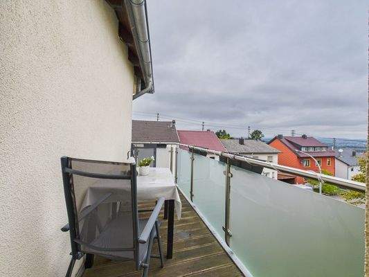 Balkon mit Blick über Riegelsberg 